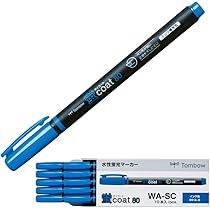 Amazon.co.jp: トンボ鉛筆 蛍光ペン 蛍コート80 青 (強いペン先